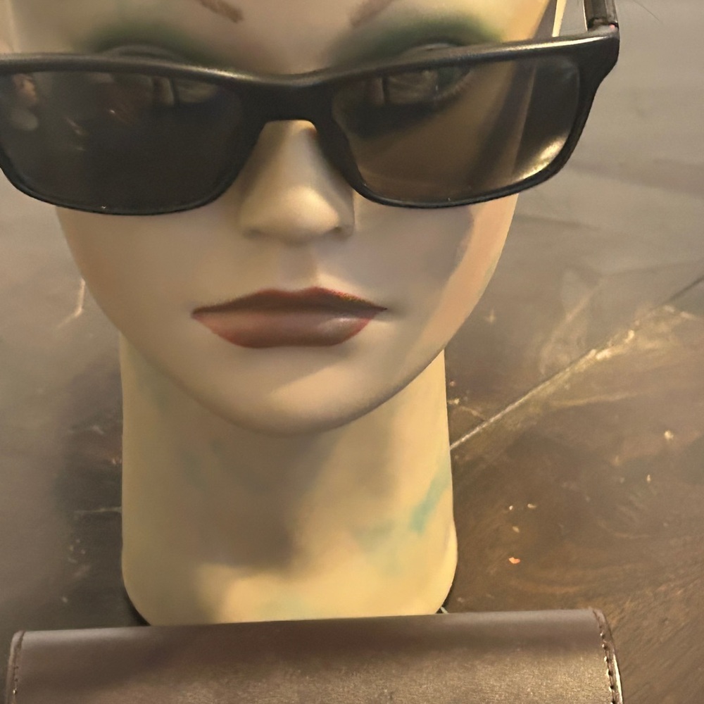 Carrera Black Rectangular Sunglasses With Dark Gr… - image 6